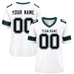 White And Black Football Jersey，2025 Newest Style For Jersey