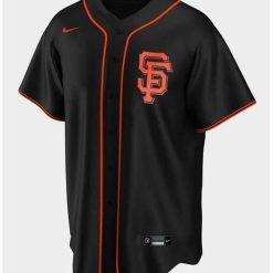 Black and Red MLB Jersey - Authentic Team Apparel
