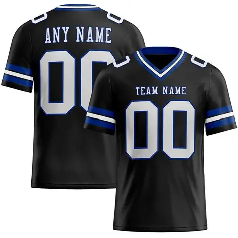 Black and White Football Jersey – Timeless Style