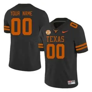 black texas longhorn football jersey