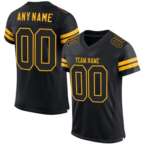 Football Jersey Black and Gold – Bold Team Colors | All Size