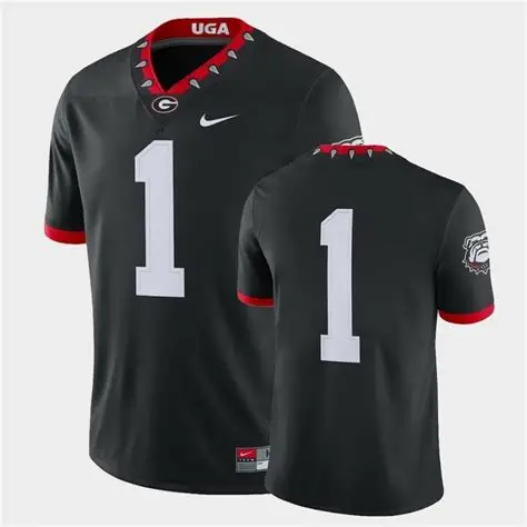 Georgia Bulldogs Black Football Jersey – Free Shipping