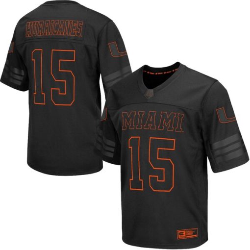 Miami Hurricanes Black Football Jersey 100% Comfortable