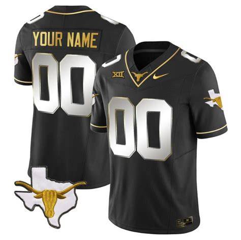 Texas Longhorns Black Football Jersey |Discount Price Sale