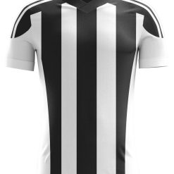 Black and White Soccer Jersey – Classic Stripes | Durable