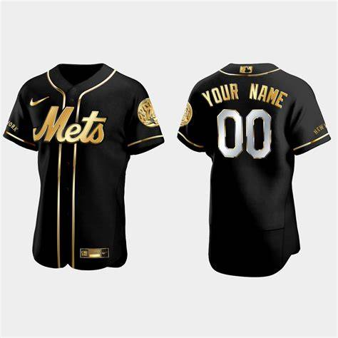 Custom Mets Jersey Black – Personalized Fan Pride | Design