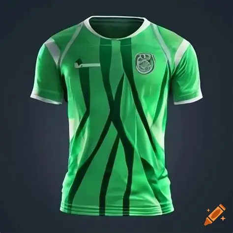 Green and White Soccer Jersey – | Breathable, Free Shipping