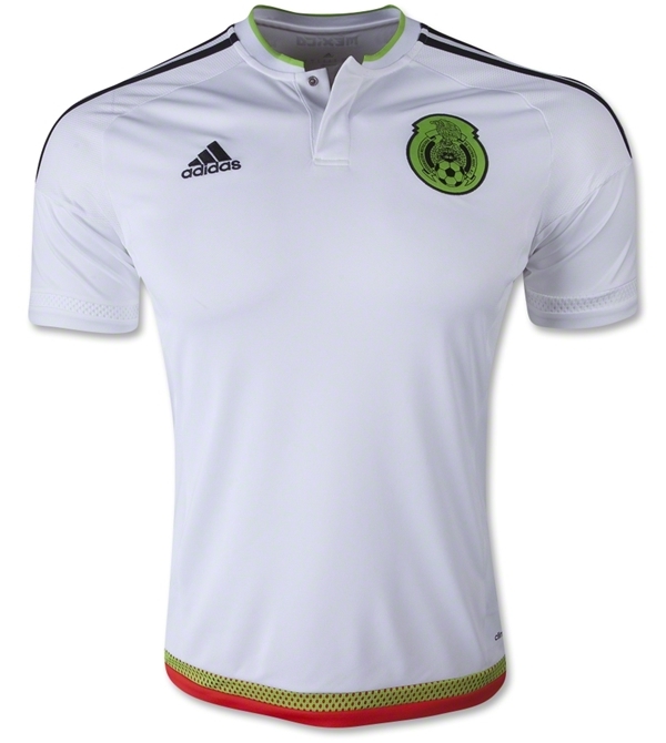 Mexico Soccer White Jersey – El Tri Green-Red Accents