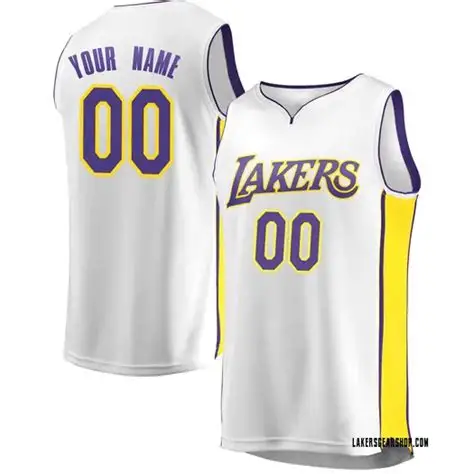 Custom White Lakers Jersey Cheap, Best Price,100% Genuine